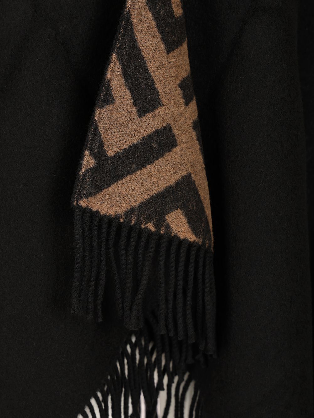 Fendi Reversible Cape Ff Scarves And Foulards - Black | eb65d483eba198b2abba879db9a337d6b9d316fd