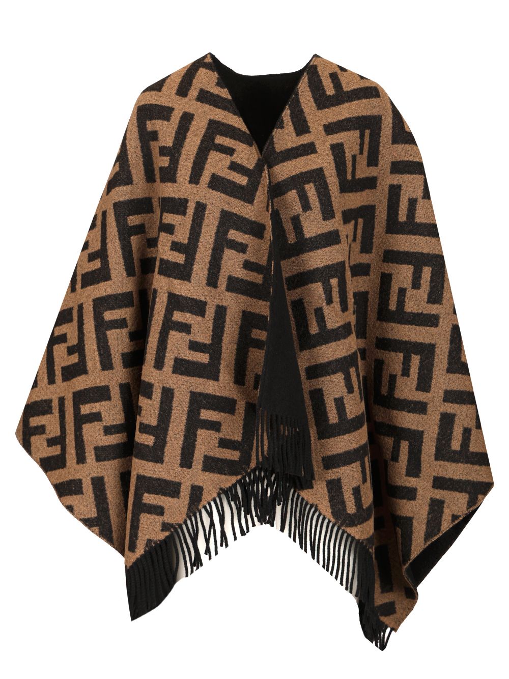 Fendi Reversible Cape Ff Scarves And Foulards - Black | d87afb410b0d13b394c0910b12a5a1cbc7b23cea