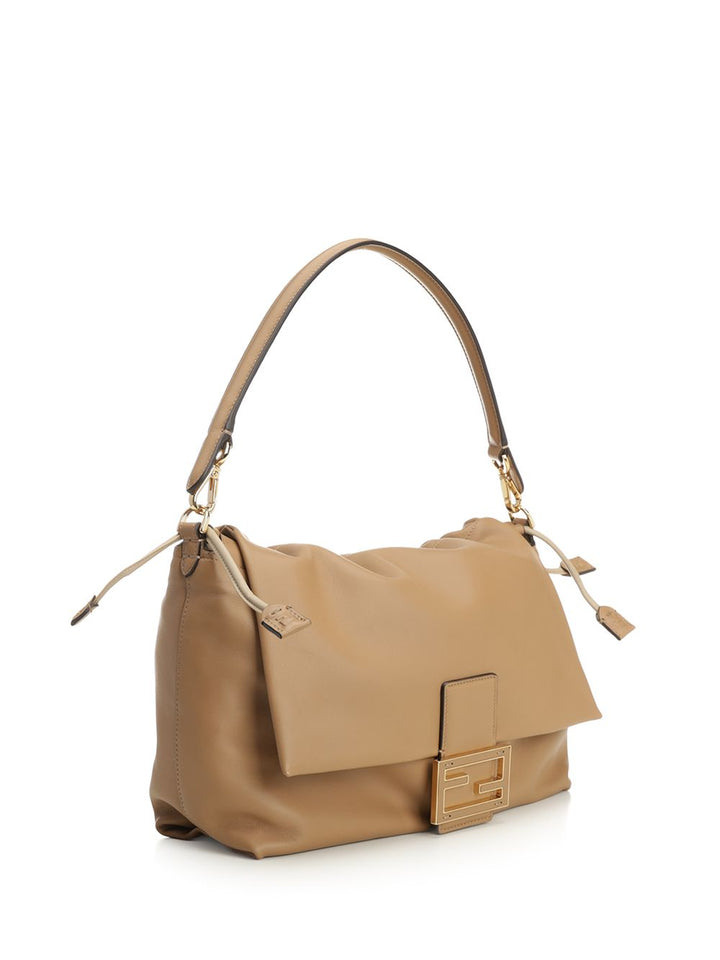 Fendi Mamma Baguette Shoulder Bags - Beige | edf190750d2e8b847e882cf57242b9ed1cdb20b4