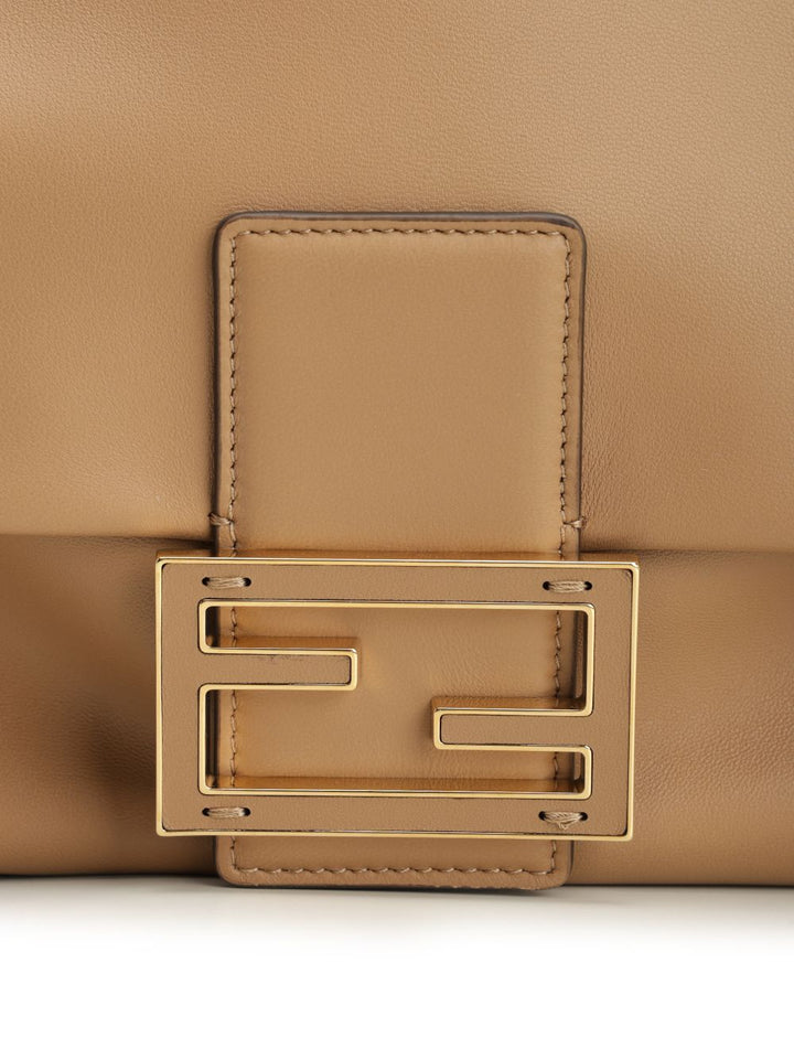 Fendi Mamma Baguette Shoulder Bags - Beige | 8417c24527dbb4840b437933d701829187d7b959