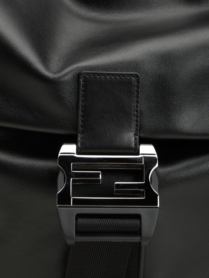 Fendi Flux Messenger Shoulder Bags - Black | b6eac56bbb6457b5e8b95b1d65dd5c8e4aa92c97