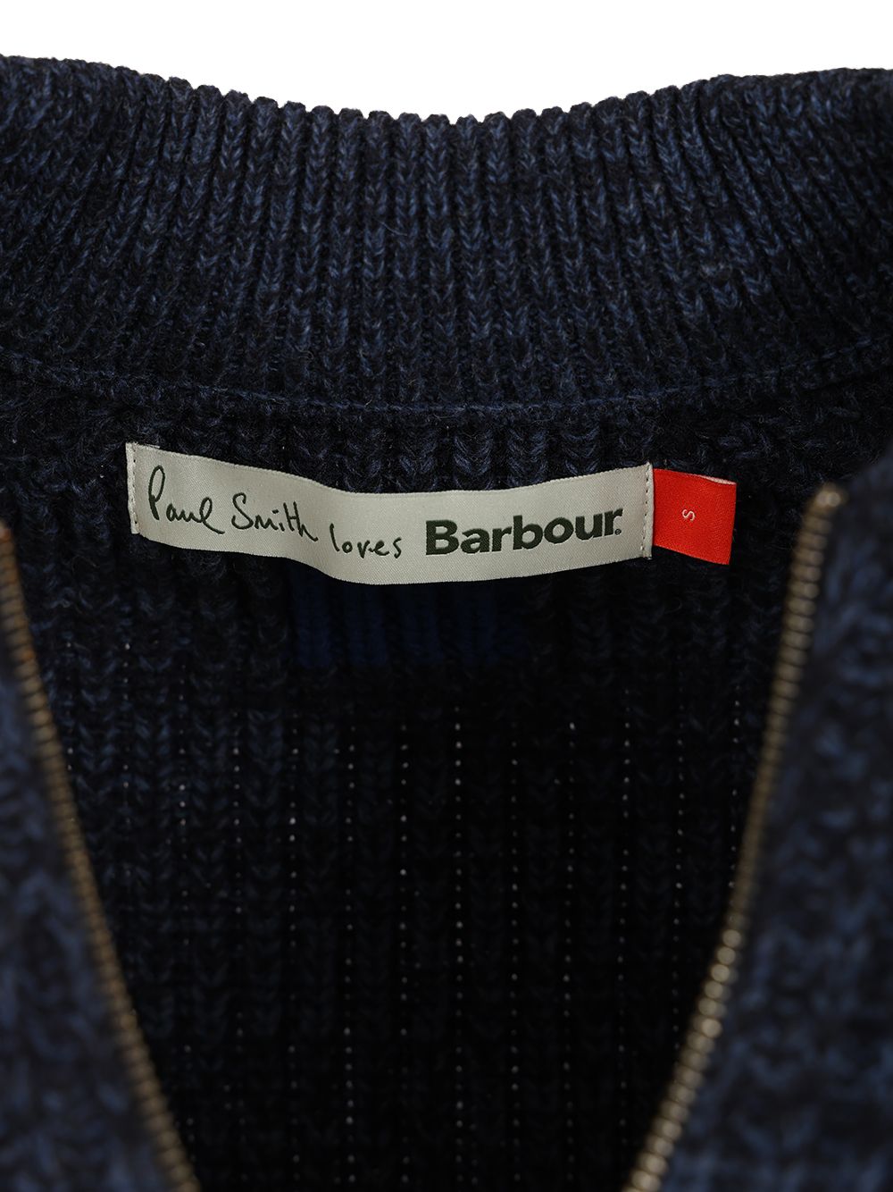 Barbour X Paul Smith Knitted Bomber Jacket Knitwear - Blue | ee48164a5edad1ff3dd7aeef1f51b41da33dc152