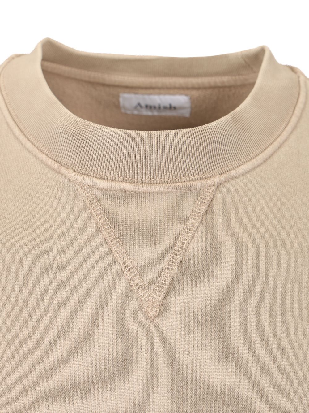 Amish Shadow Logo Cotton Sweatshirt Knitwear - Grey | de41af201fee731eb3c587d3d89ee75d464e7163