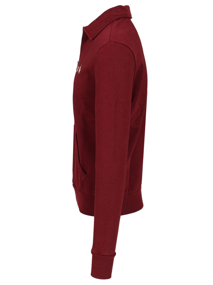 Polo Ralph Lauren Cotton Loopback Zip-Up Sweatshirt Knitwear - Bordeaux | ddfcdcc24b5344d5bc9a2ca7772548f2b01f49ee