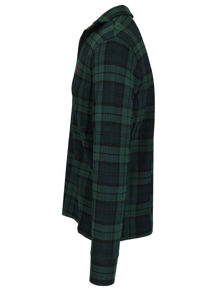 Polo Ralph Lauren Black Watch Cotton Polo Shirt Sweatshirts - Green | 64f52e181223f258c1af2b62452b0a1df726effc