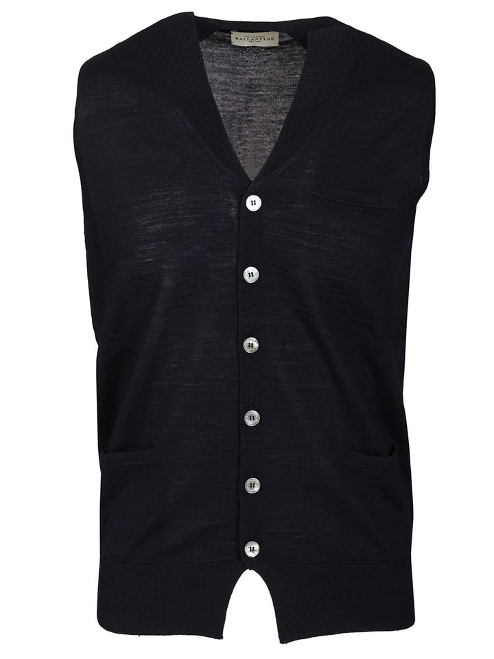 Ballantyne V-Neck Vest Jackets - Blue | 3f62cd145803fd518fa3eb8a4d120accb1148edf