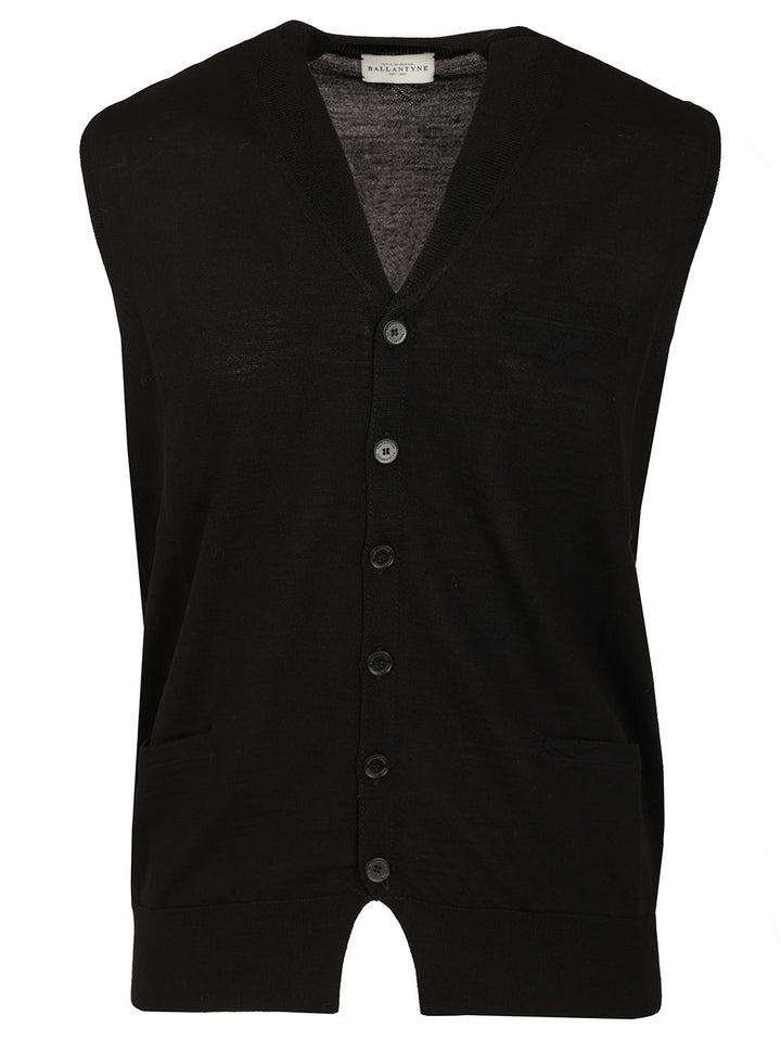 Ballantyne V-Neck Vest Jackets - Black | 0bd05d06b46477107dffbae4cf0f83dc6b18d236