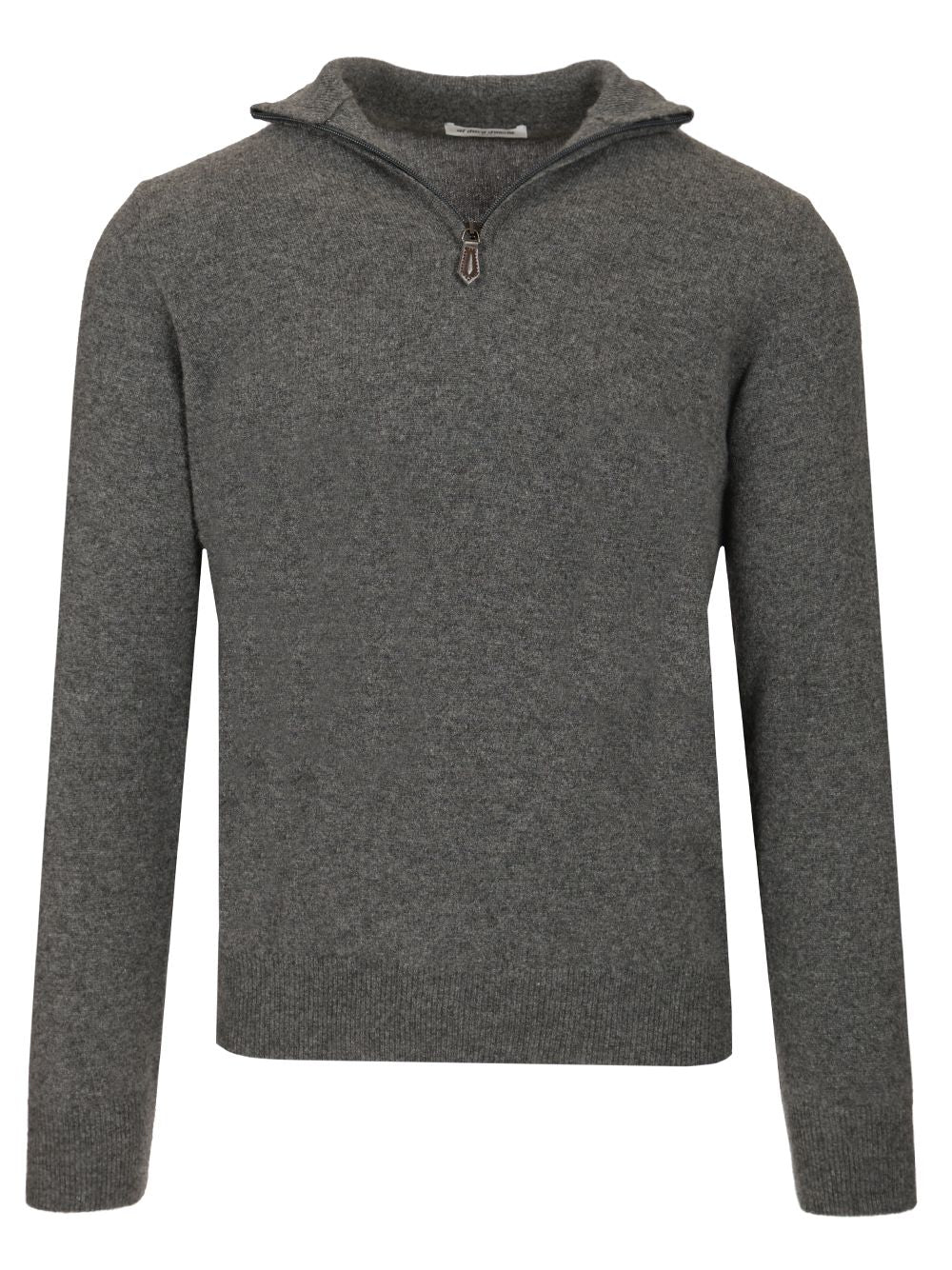Al Duca D'Aosta Maglia Serafino In Cashmere Knitwear - Brown | eafa314db7fffaad80c544963653b1bfbdf9b9a1
