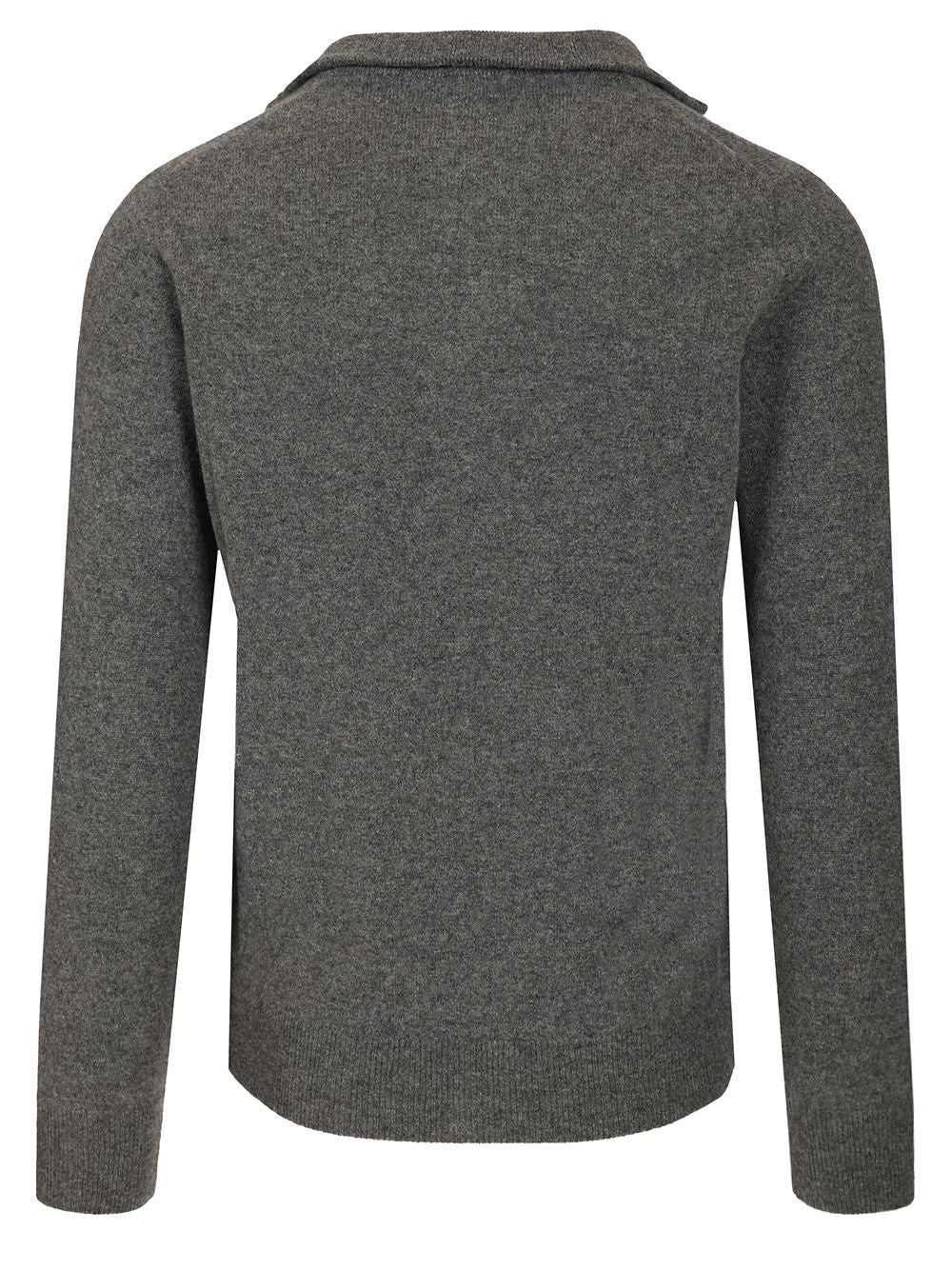 Al Duca D'Aosta Maglia Serafino In Cashmere Knitwear - Brown | 1d0ec8bc939a1b36e39234fbbed073913f20ca5b