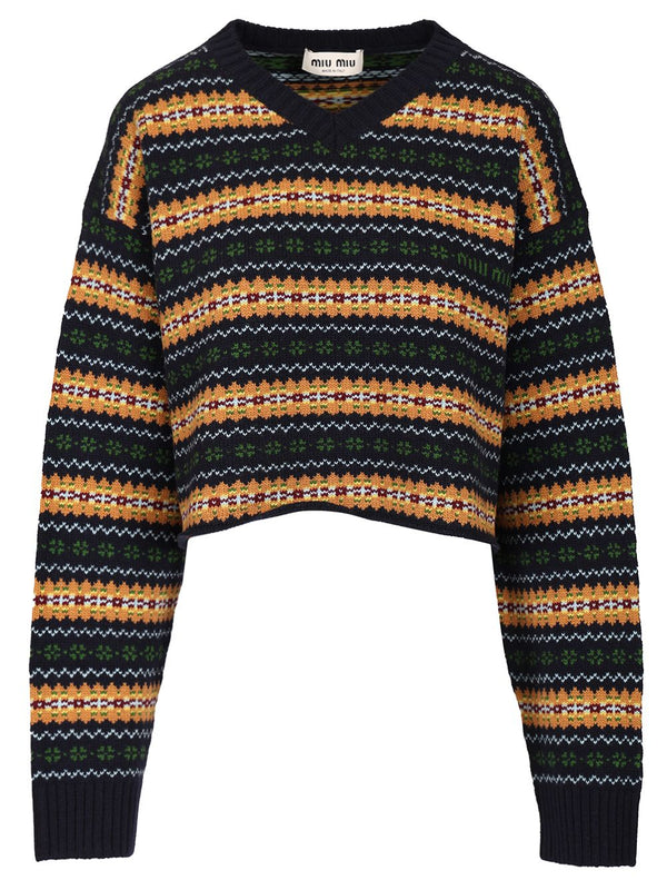 Wool Sweater Knitwear Blue