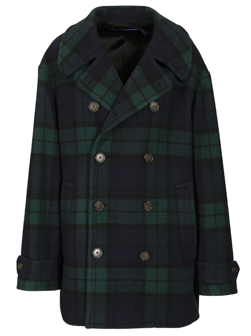 Polo Ralph Lauren Peacoat In Black Watch Coats - Green | 1c20e95d65ad513dfaa534364eb0bd4e821c2186
