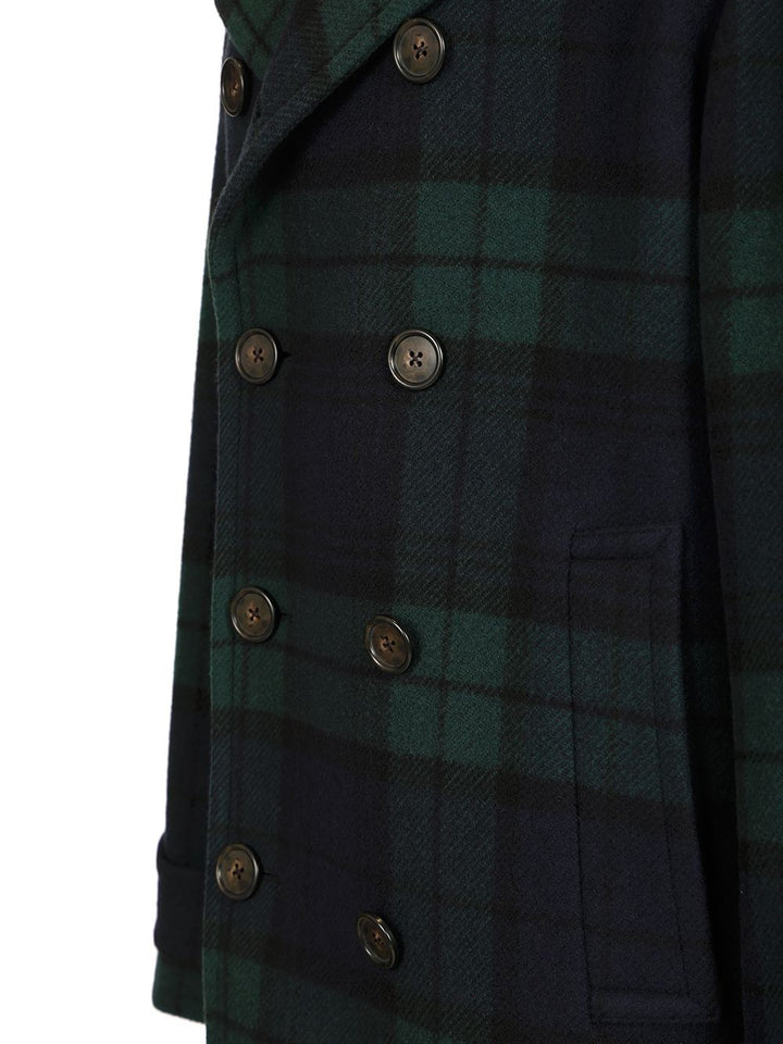Polo Ralph Lauren Peacoat In Black Watch Coats - Green | 5cddc40b29792d259ab1f9487158376a5ad638d6