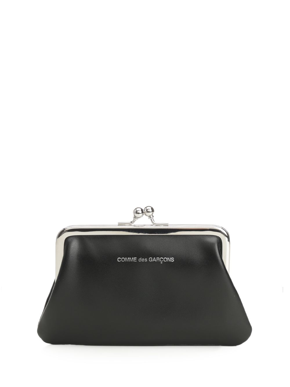 Comme Des Garcons Wallet Kiss Clasp Clutches - Black | e6a105462d9fcd8916d6ca8ed9084243cab75623