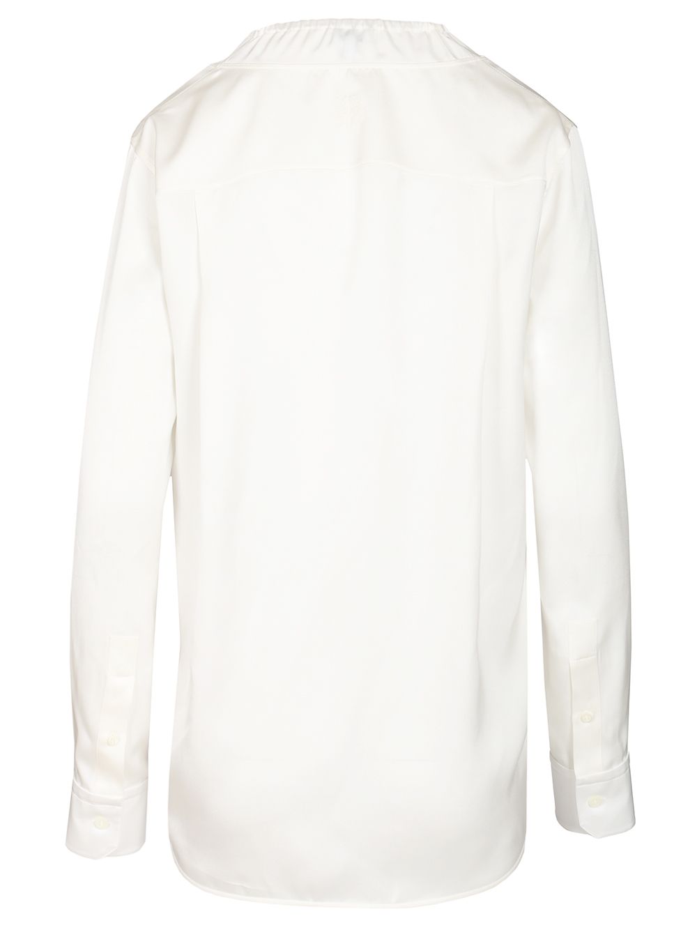 Loewe Silk Satin Blouse Shirts - White | 92fe2ca10dd900eec2009140f1db7380b1a1b141