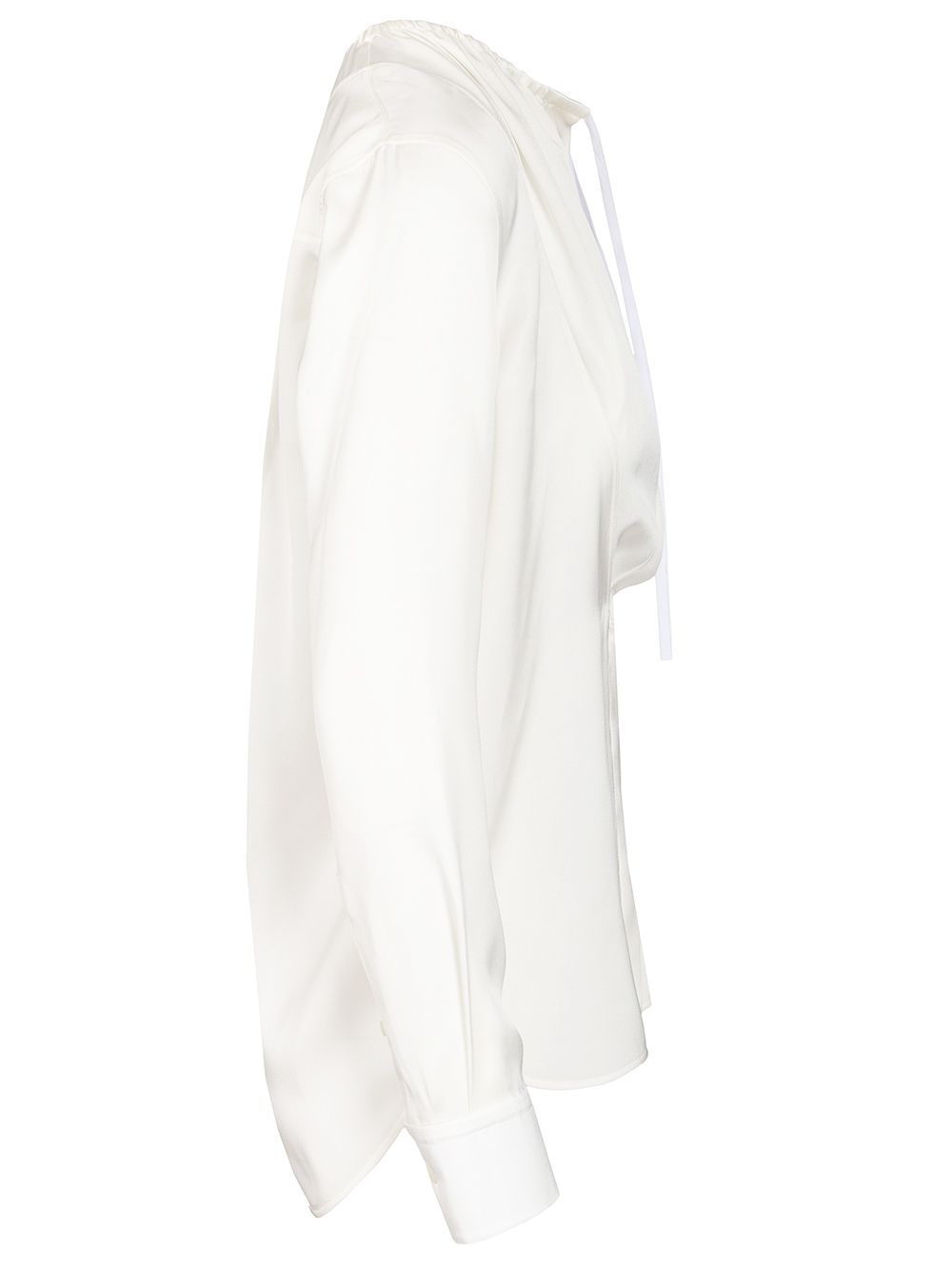 Loewe Silk Satin Blouse Shirts - White | 4869ca9255f7f8911e4c9042c7305db987cc2830