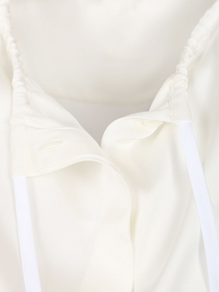 Loewe Silk Satin Blouse Shirts - White | cf024d9d915b5eadcdee086f8296f261be10169e