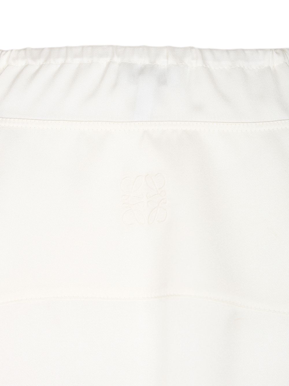 Loewe Silk Satin Blouse Shirts - White | ab950d2d162ec12334d531d455b27483a102a3be