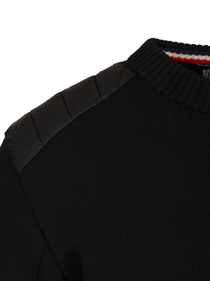 Moncler Grenoble Crew Neck Sweater Knitwear - Black | 7b79827eeb41b574fcf4a08ee62b667b2de5b104
