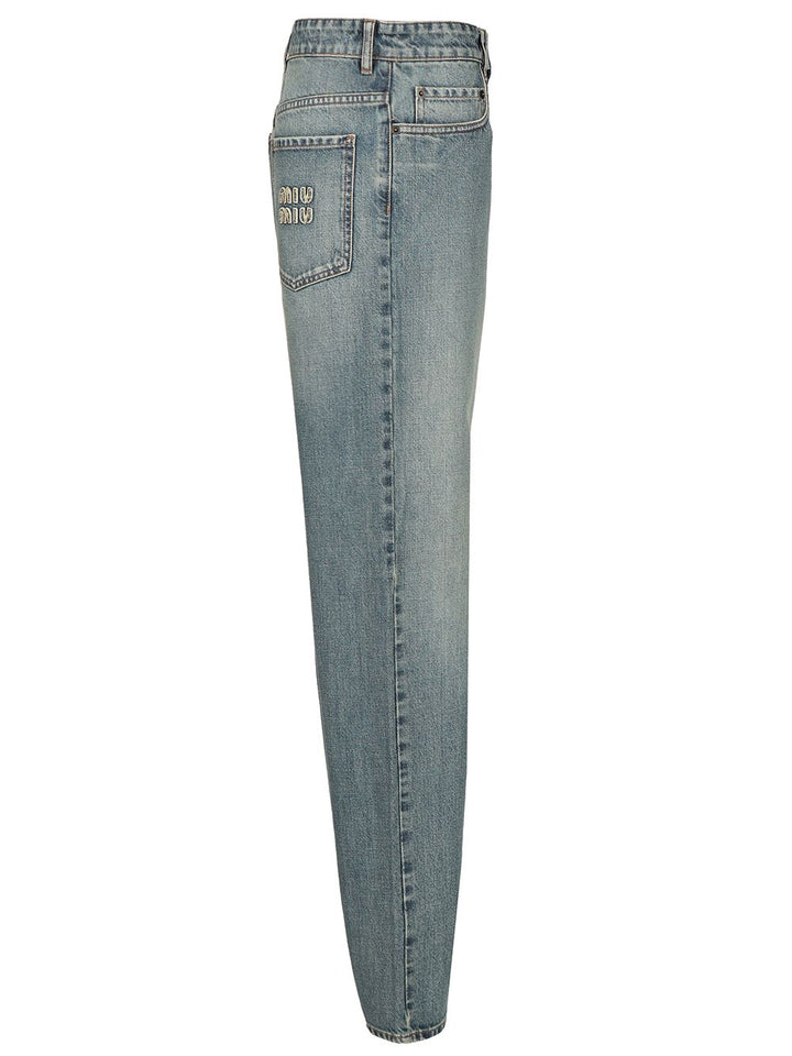 Miu Miu 5-Pocket Jeans - Blue | 345cf6f5277b76c1cd6e7e3a7a53f4230fd1cf9b