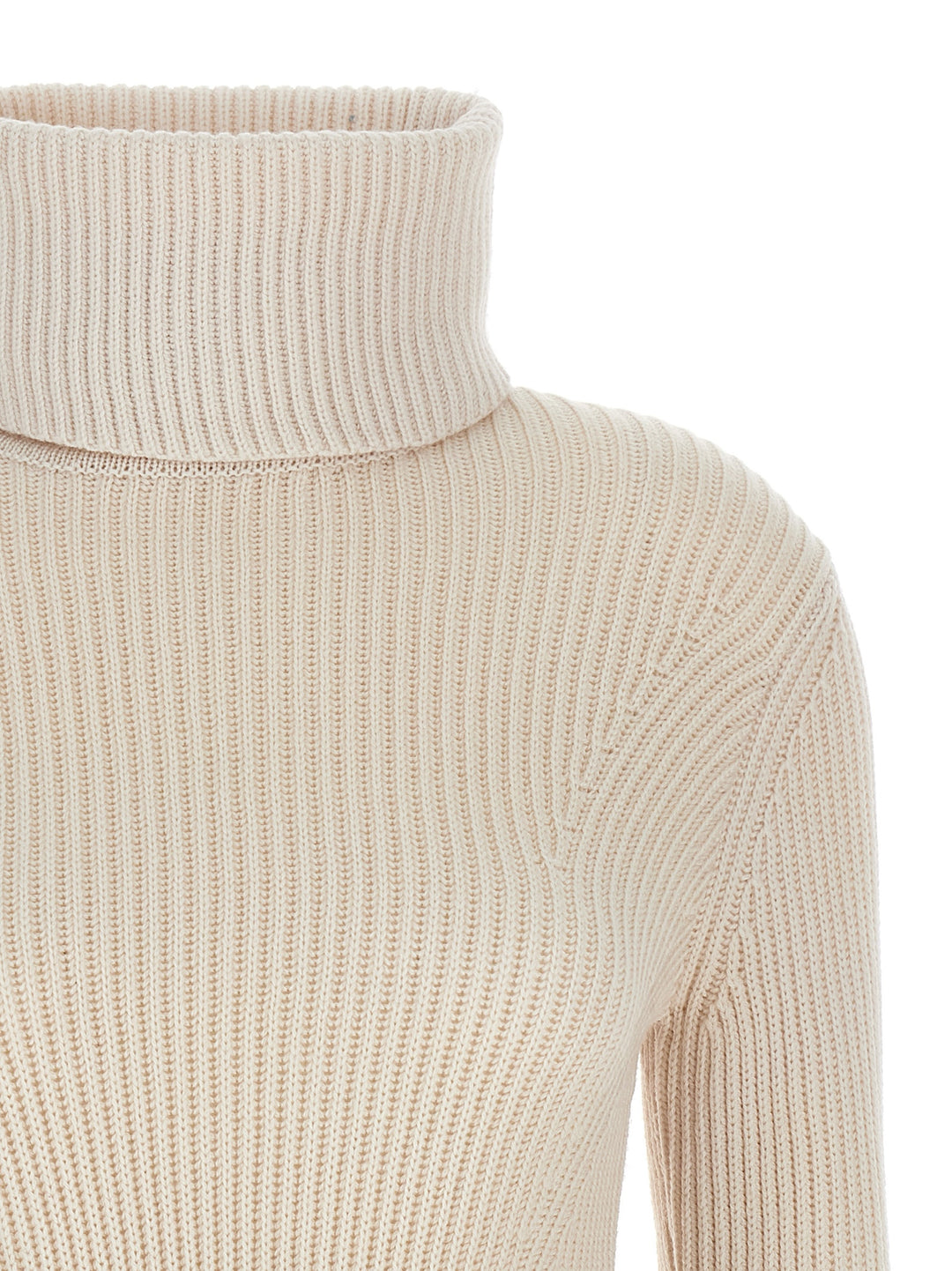 Illustration Peplum Sweater, Cardigans Beige