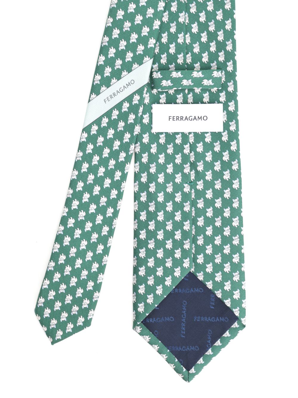 Ferragamo Silk Tie Ties And Bow Ties - Green | f561355a938f69702c4cdafb6027d1003ef55ade