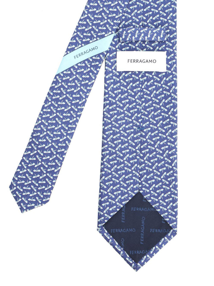 Ferragamo Silk Tie Ties And Bow Ties - Blue | 6957cc6036f14af5134b5fc8513741cbfbe697c5