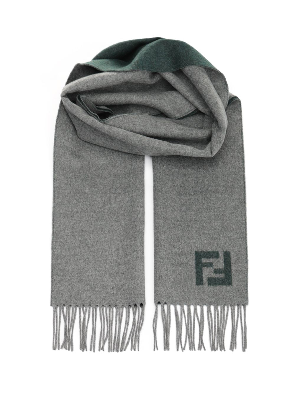 Fendi Ff Scarf Scarves And Foulards - Grey | 3813845aaeafebf21934c3b93217c6caa4e0aa94