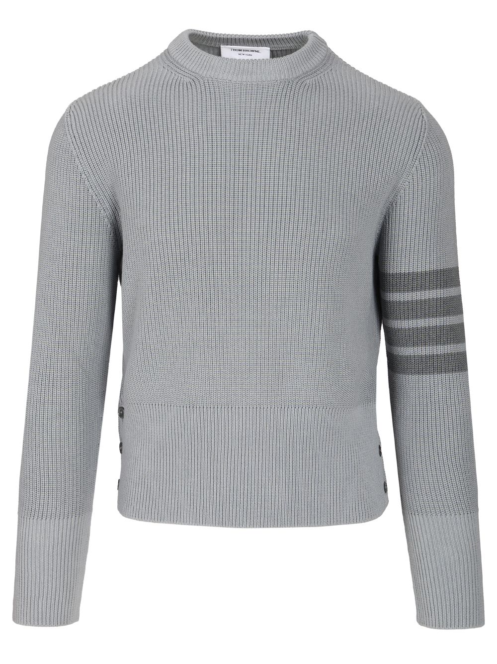 Thom Browne Cotton Sweater Knitwear - Grey | 67b03506b55132d535b1e4a383fc9ff11352bcc8