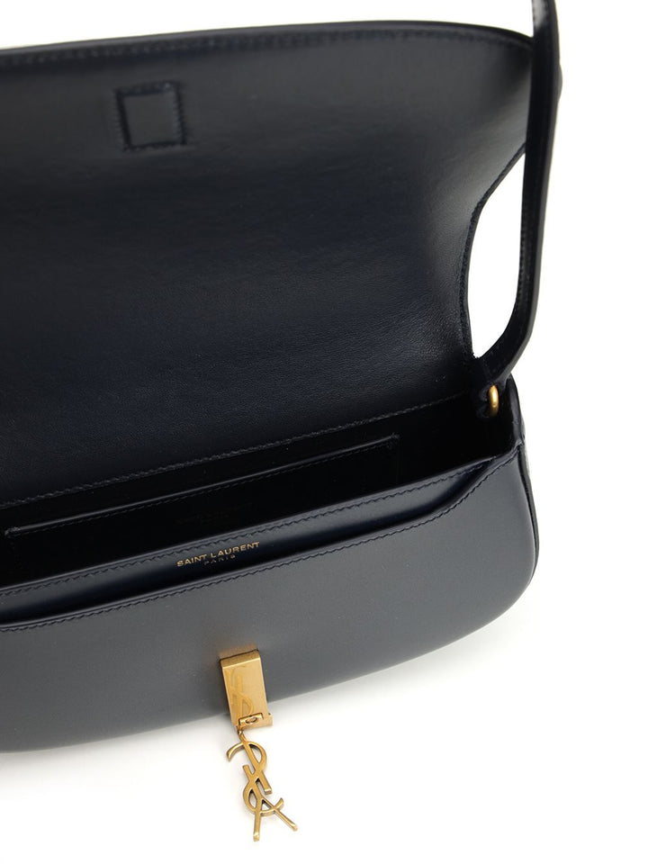 Saint Laurent Voltaire Shoulder Bags - Blue | 28a5a2cc6593331a25a28e65ff824447f17e88a5