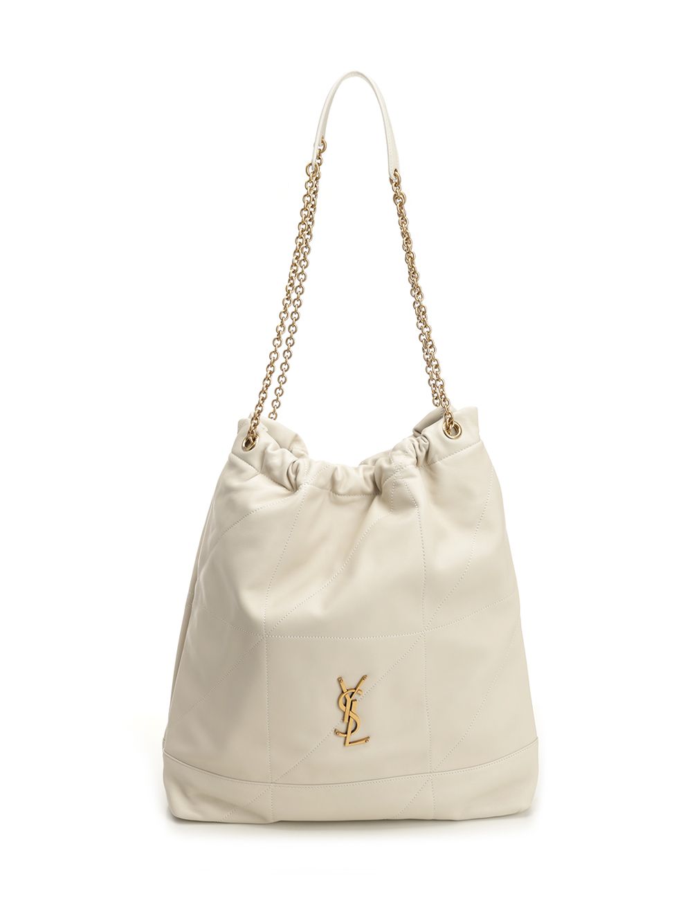 Saint Laurent Pochon Jamie Shoulder Bags - White | 08e4f21e2952e2e4dc0ded1d53284f60fd40b8d6