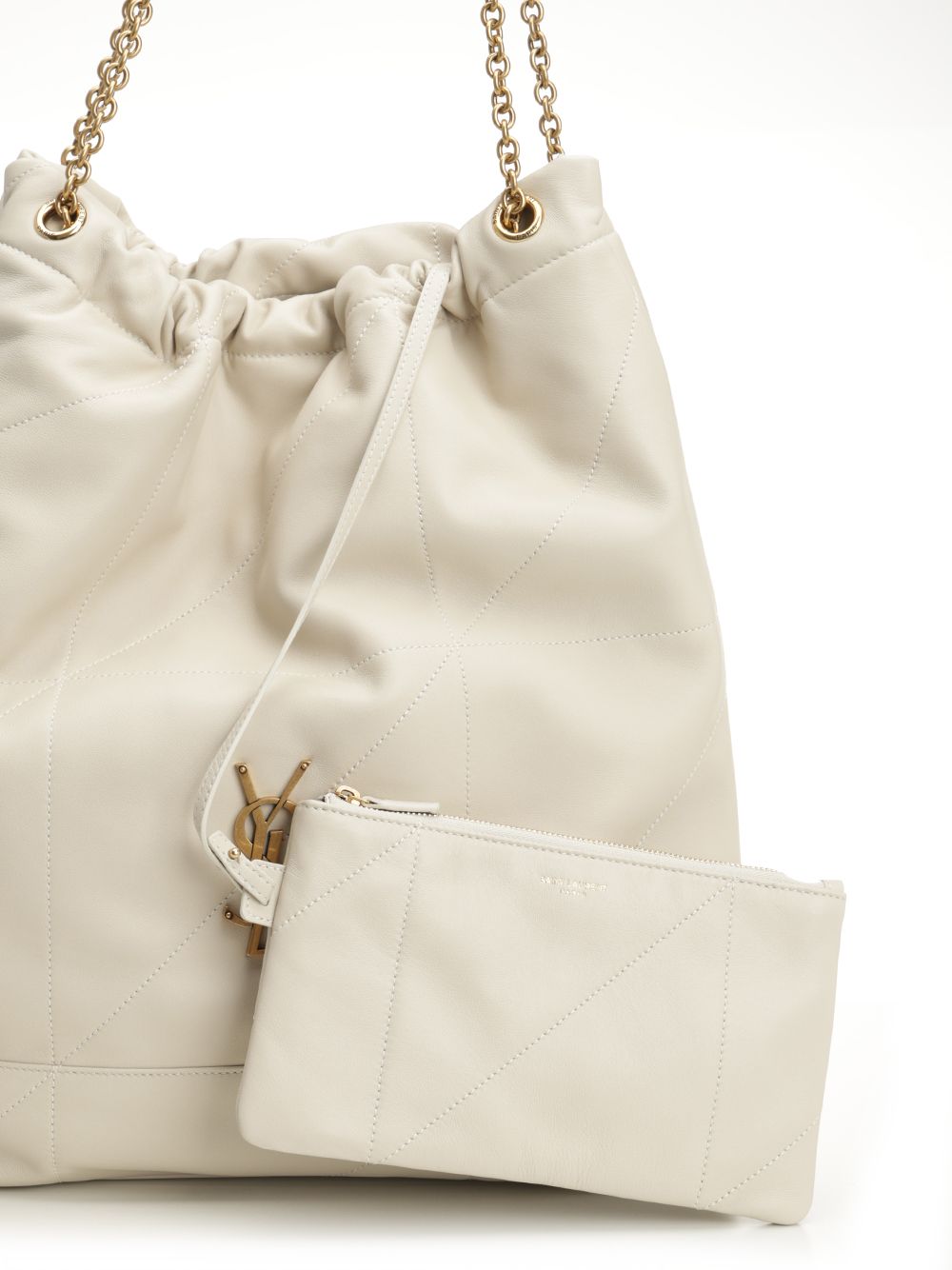 Saint Laurent Pochon Jamie Shoulder Bags - White | 6b2bade5713ad08ee8d66cc2b63d504e28657487