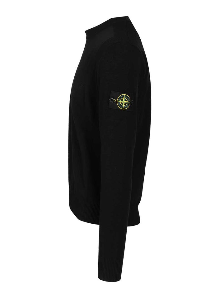 Stone Island Crew Neck Sweater Knitwear - Black | 7e61647b4841493da456aea134c87152fdb48cc1