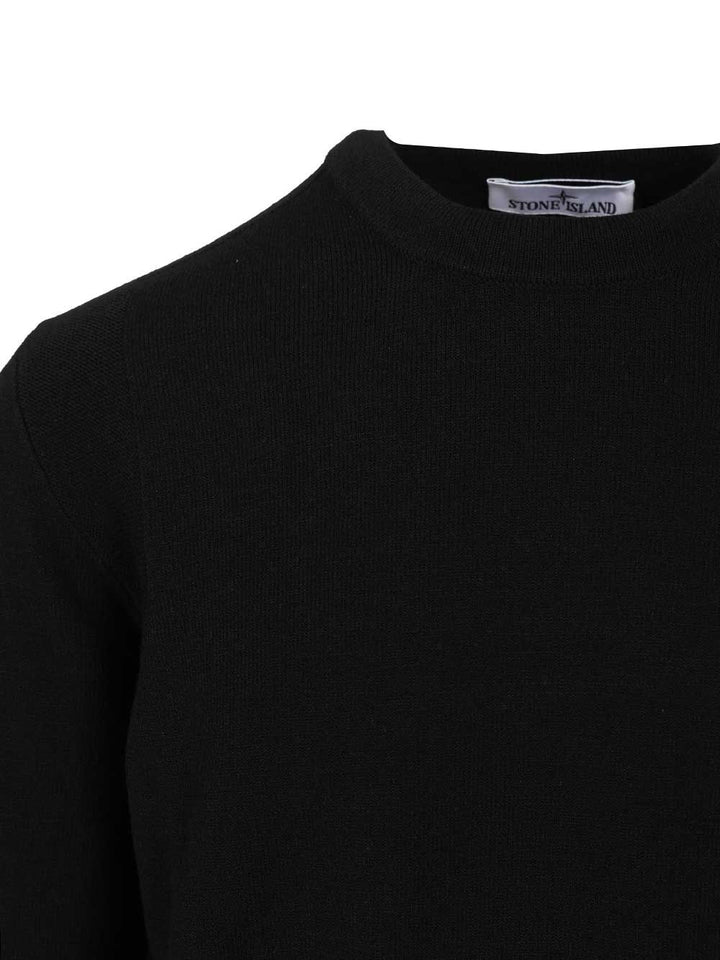 Stone Island Crew Neck Sweater Knitwear - Black | 1126f4151df0c1ad3aabe36c454d109cd9a0a78a