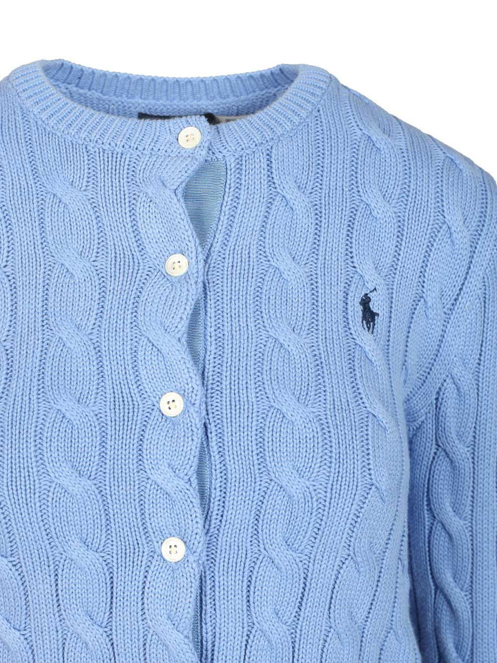 Polo Ralph Lauren Cotton Cardigan By Polo Ralph Lauren Knitwear - Light blue | 01fa5e36abb25bb8c6780f30a4d3e94b418ecc5c