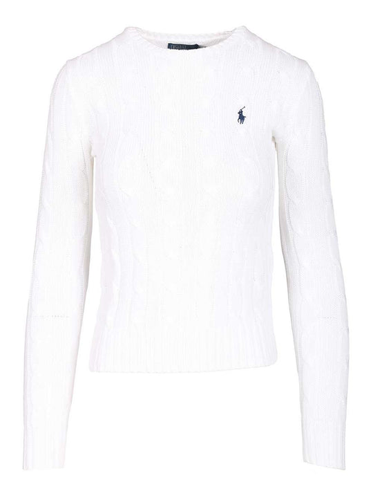 Cotton Sweater Knitwear White