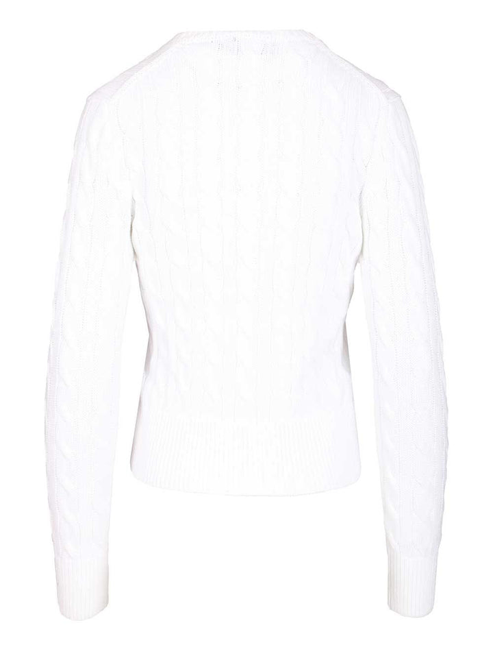 Polo Ralph Lauren Cotton Cardigan By Polo Ralph Lauren Knitwear - White | e47f50e0b3143897f9a422fac65563052fae1f6a