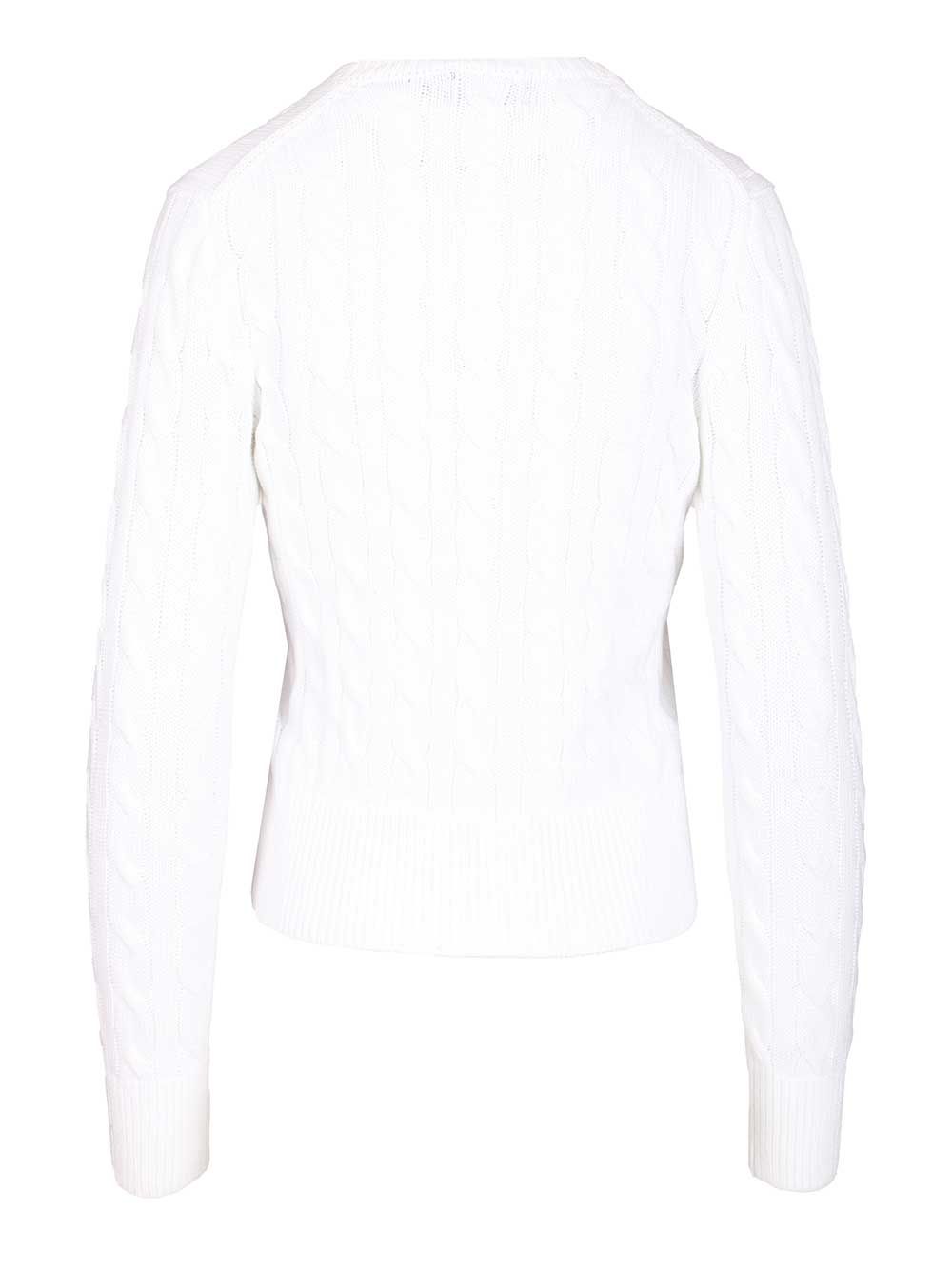 Polo Ralph Lauren Cotton Cardigan By Polo Ralph Lauren Knitwear - White | e47f50e0b3143897f9a422fac65563052fae1f6a