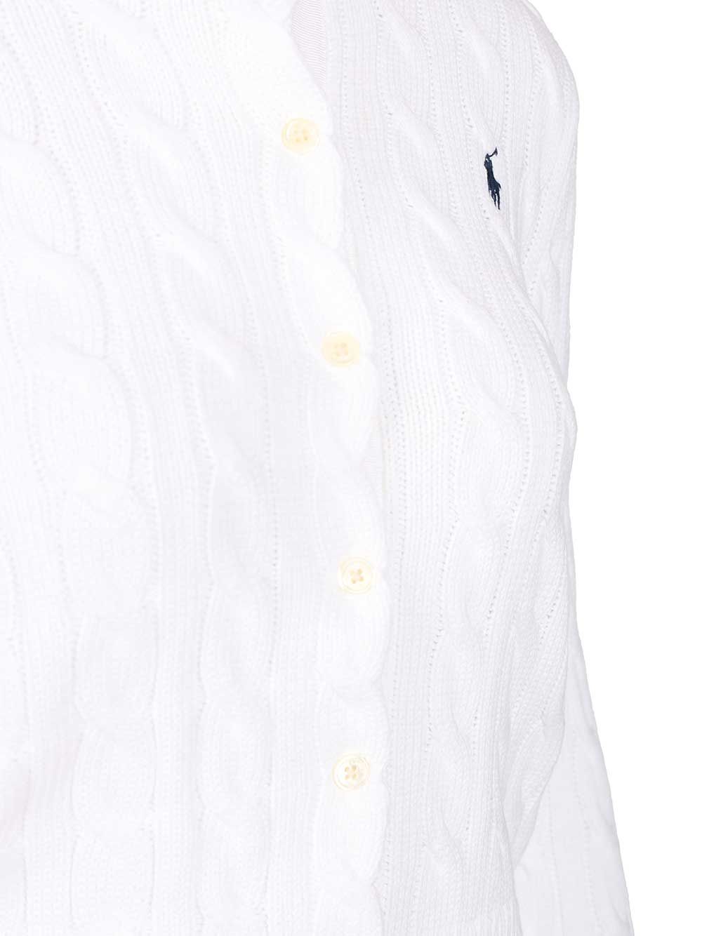 Polo Ralph Lauren Cotton Cardigan By Polo Ralph Lauren Knitwear - White | 82d4a869cbd80cbab6c7fbb3503cdcbb46aa3163