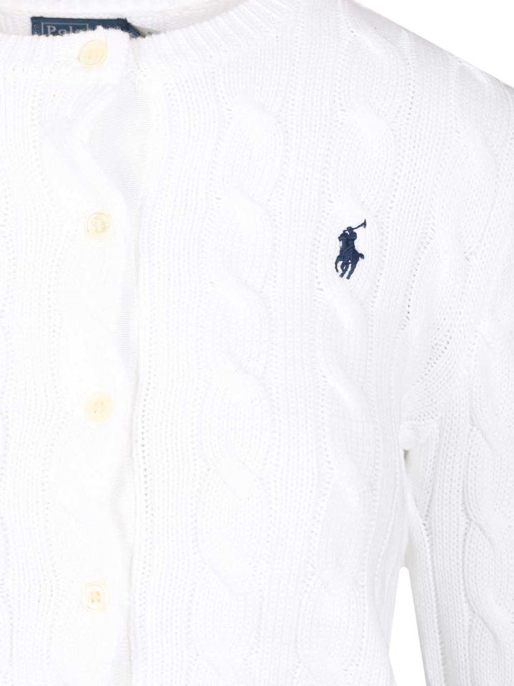 Polo Ralph Lauren Cotton Cardigan By Polo Ralph Lauren Knitwear - White | 82e6fb0d5716af79c3284cdf4a731a4b467c2ff9