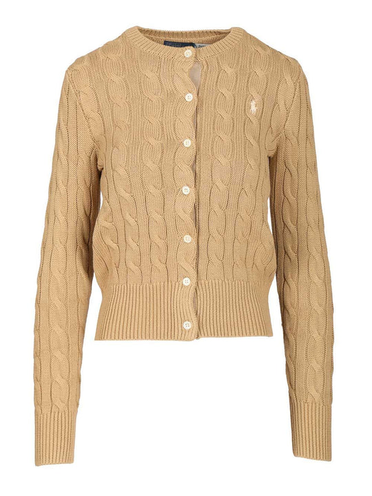 Cotton Cardigan By Polo Ralph Lauren Knitwear Green