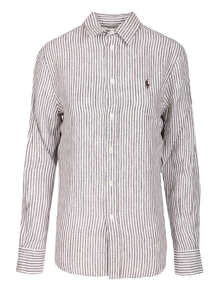 Polo Ralph Lauren Linen Shirt Shirts - Grey | 57349f36e7ae9123c5595d05014a491930d9d105