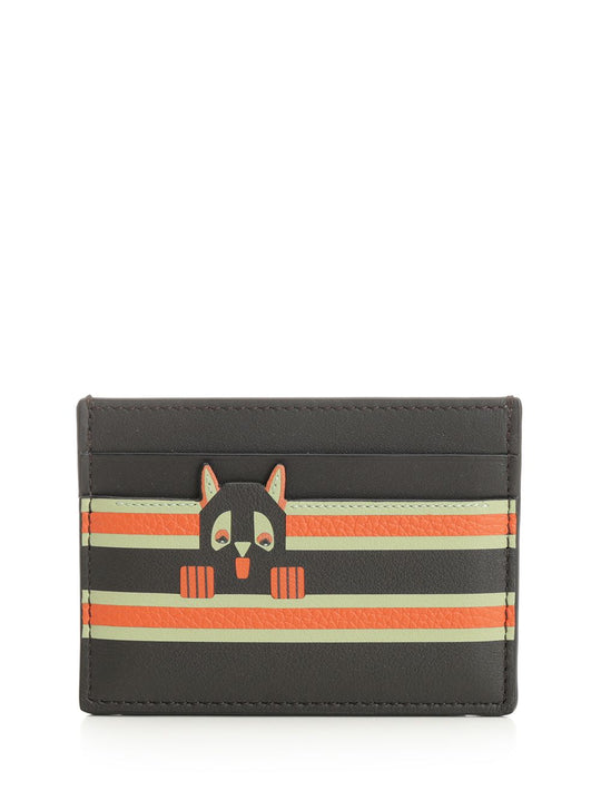 Futurist Cat Card Holder Wallets Multicolor