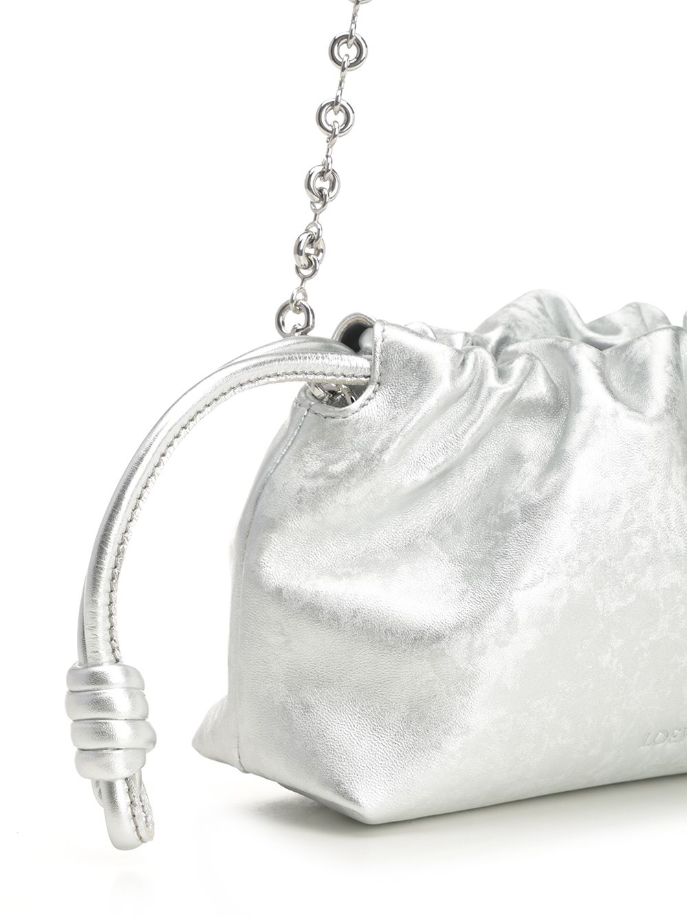 Loewe Flamenco Clutch Handbags - Silver | 615859fbfa1b2637b8d4350f783b45d70831c6ed