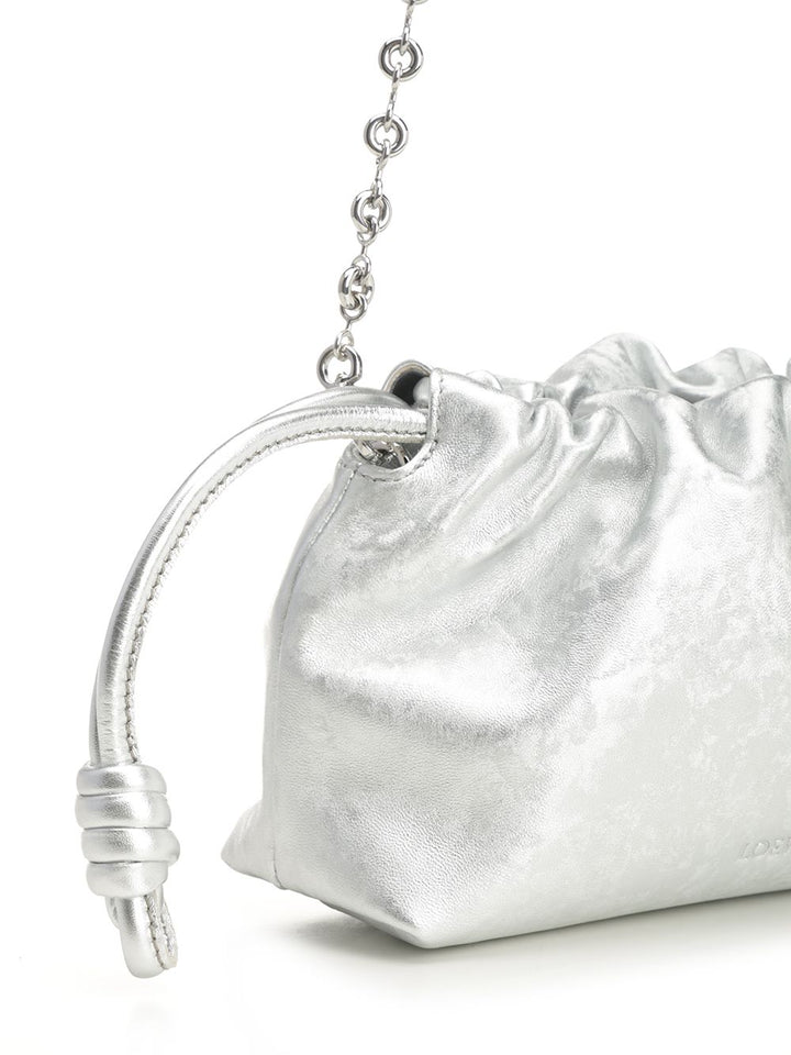 Loewe Flamenco Clutch Handbags - Silver | 615859fbfa1b2637b8d4350f783b45d70831c6ed