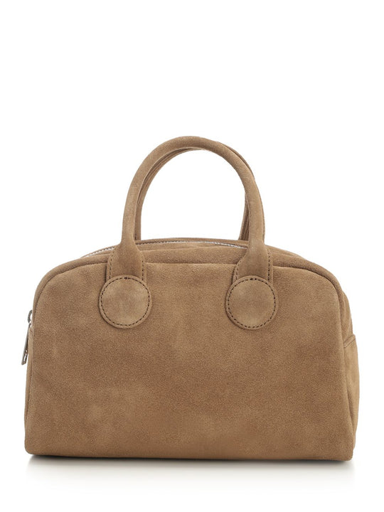 Soft Bowling Handbags Beige