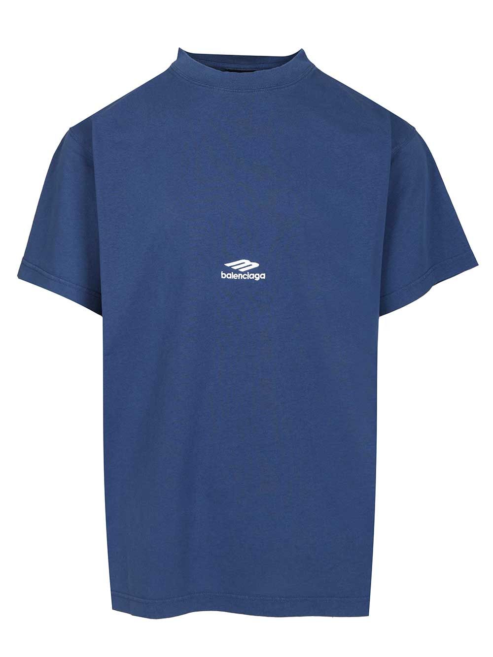 Balenciaga Oversized T-Shirt - Blue | 64071350fe8d5e1ad09fb3418de61bed5b827478