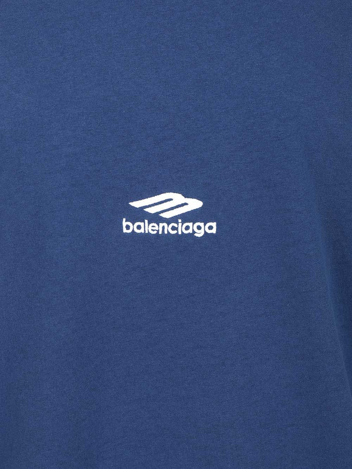 Balenciaga Oversized T-Shirt - Blue | 19b93a36605d8906570c66b65e771fbd2b1556df
