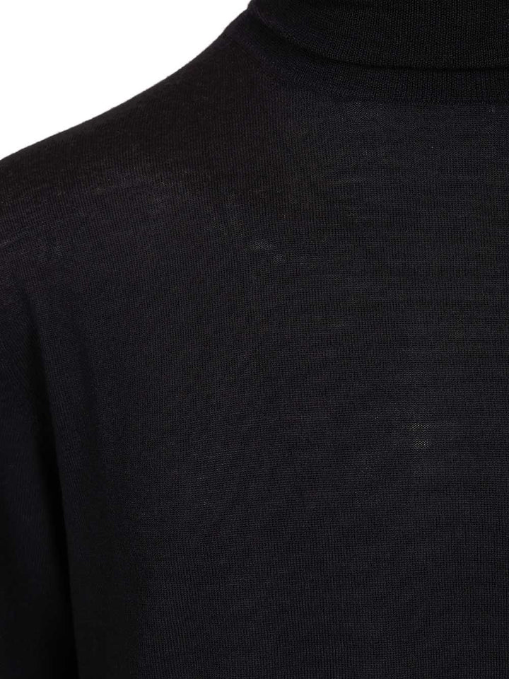 Al Duca D'Aosta Merino Wool Turtleneck Knitwear - Blue | 9b8d5ef568c7acfd849803c779fefab37aeb4aa6