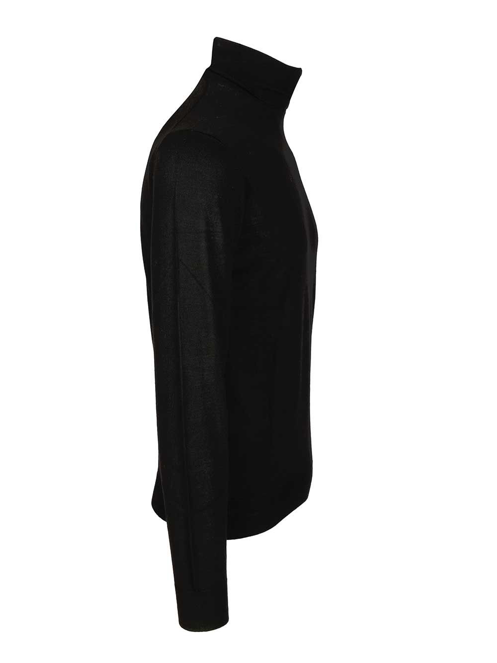 Al Duca D'Aosta Merino Wool Turtleneck Knitwear - Black | a662a0e7d0f4b54a810fa81e862ae27de0e7097e