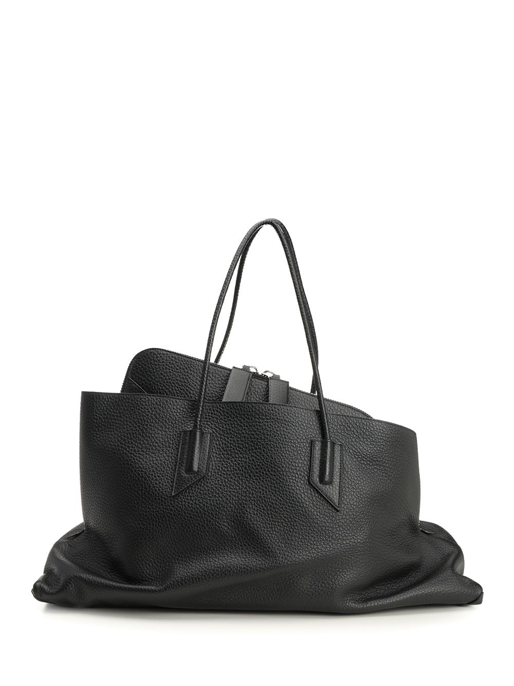 The Attico Large La Passeggiata Shoulder Bag Shoulder Bags - Black | b98f456a179f2eebfb6c8fe24e8b834ef0df5d3a